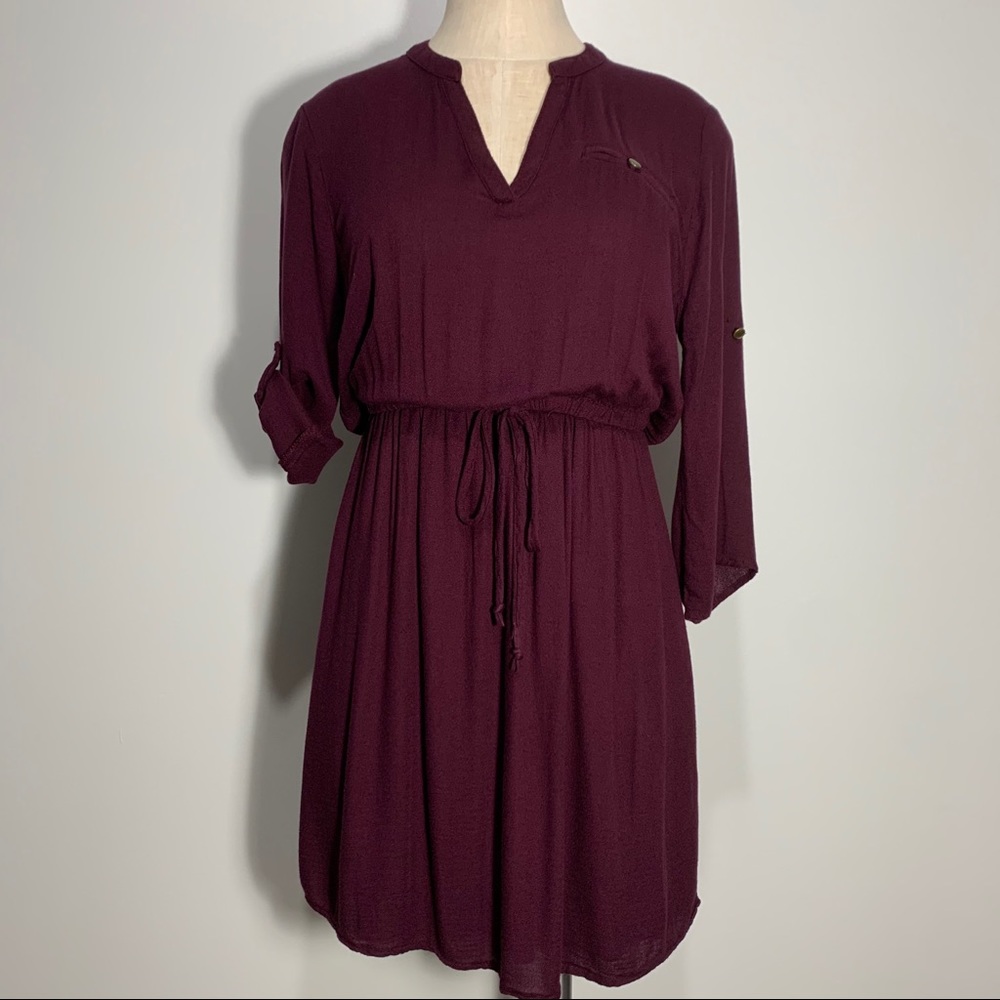 BeBop Dress with Roll Tab Sleeves - Picture 9 of 10
